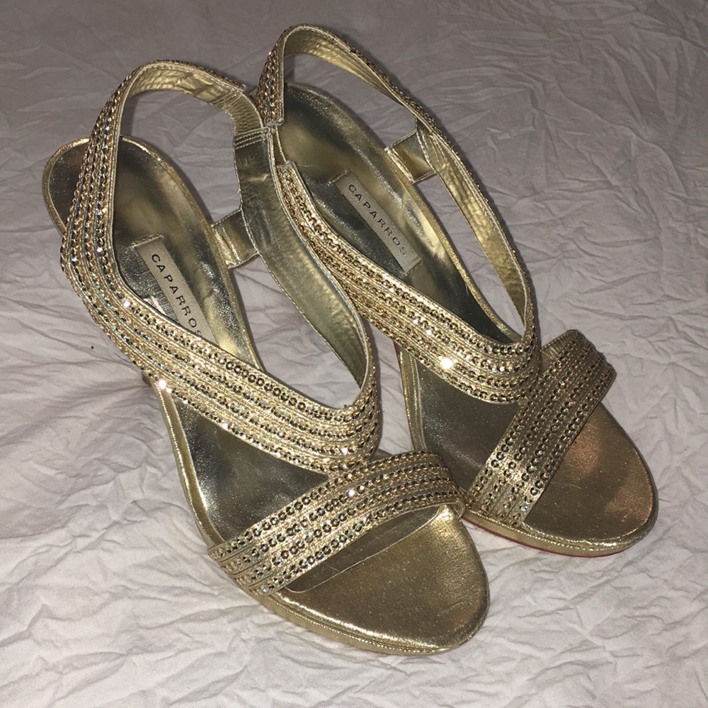 Gold Sparkly Heels